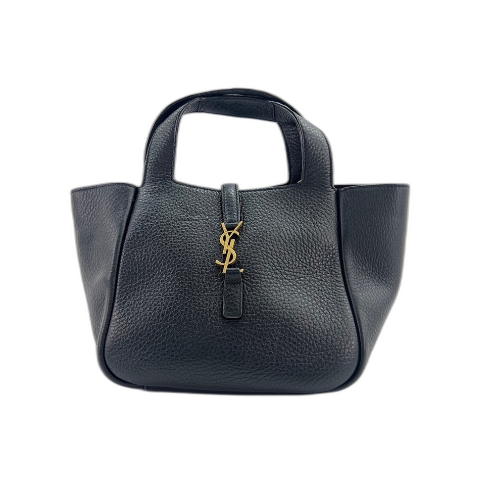 Yves Saint Laurent SAINT LAURENT PARIS Le Sancassette Baby Bear Handbag, Black
